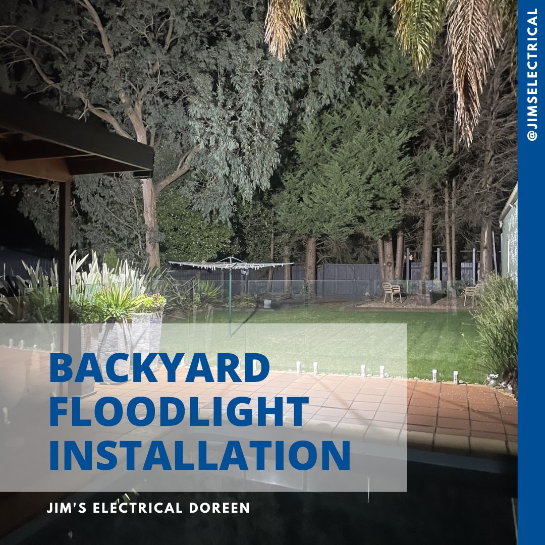 Backyard Floodlight Installation